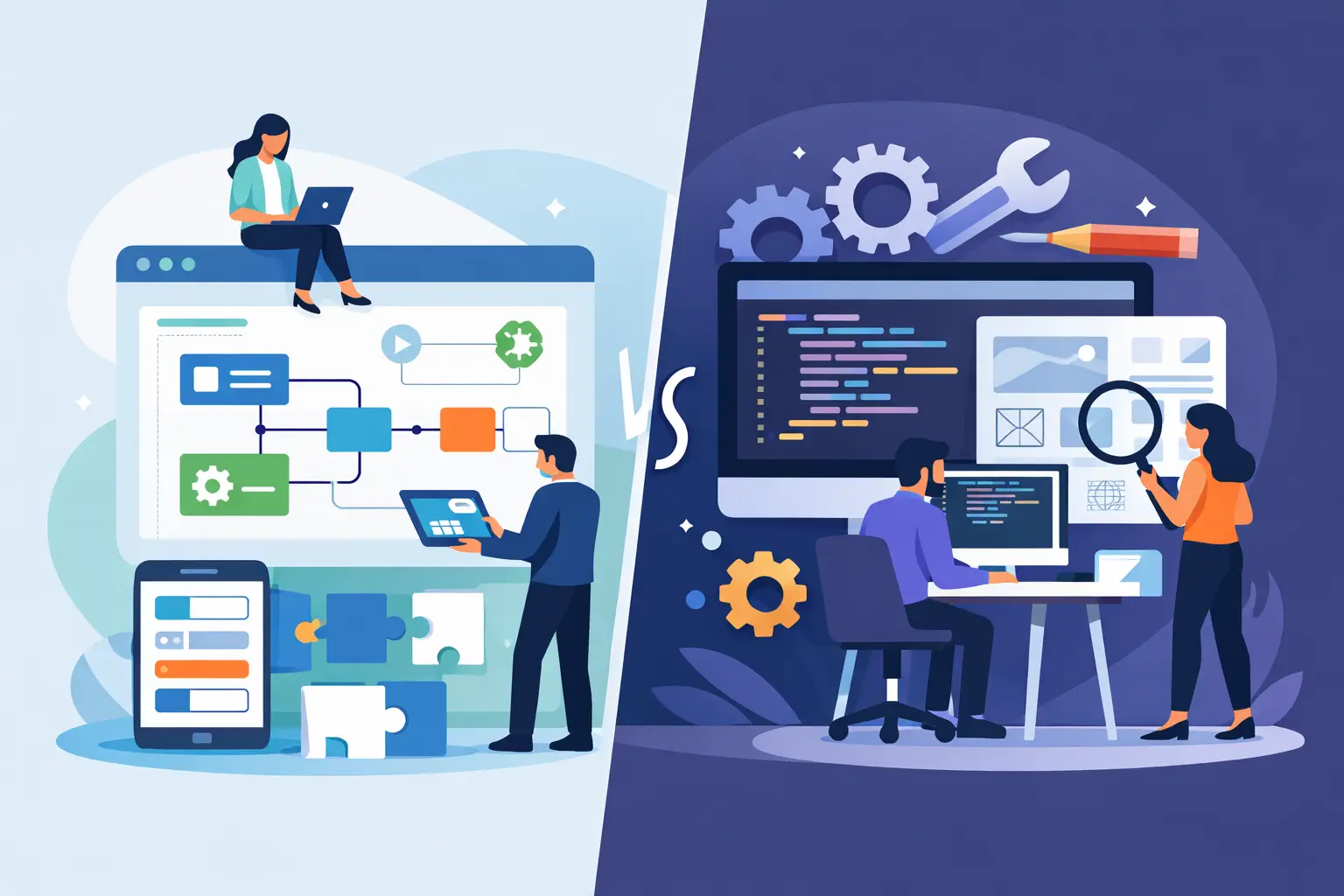 Low Code Versus Custom Software for Growth Teams